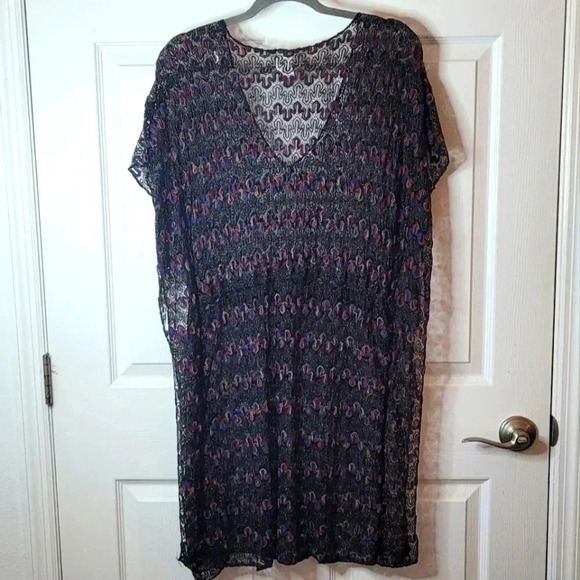 Time and Tru Women's Plus Crochet Kaftan Bathingsuit Coverup. (New) - Picture 8 of 12